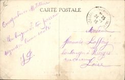 Vintage Postcard Wine Standard Grape harvest vintagers SIGNAL