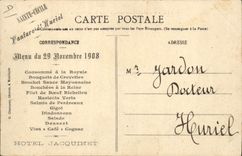 Vintage Postcard Wine Grape harvest in Bourbonnais SIGNAL