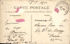 Vintage Postcard Wine Grape harvest Two petty thieves