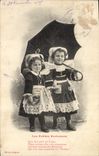 Vintage Postcard Fantasy Breton small Children the Folklore