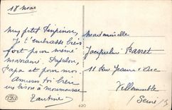 Vintage Postcard Fantaisie Fauchon Child sells his geese Poule Ducks