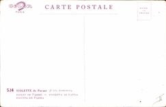 Postal Fantasia Flores Violeta de Parma