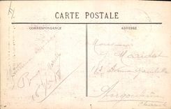 Vintage Postcard Headlight Seen taken through the Biarritz tamarisk