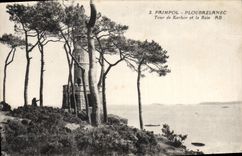 Vintage Postcard Headlight Paimpol Ploubazlanec Turn of Kerhor and the bay