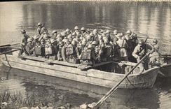 Modern Postcard Militaria Passage of river on door