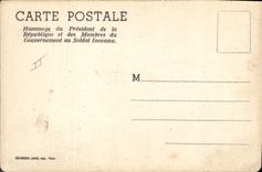 Modern Postcard Militaria Homage of the President of the Republic Unknown soldier
