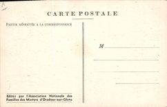 Modern Postcard Militaria Oradour on Gleans In the Borough Road of the cemetery