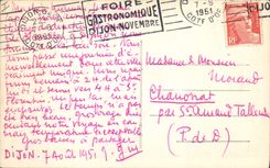 Postal Órgano Dijon Catedral St Benigna Grandes órganos de los hermanos Riepp