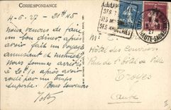 Postal Órgano Luxeuil los Baños los órganos de la iglesia Saint Pierre