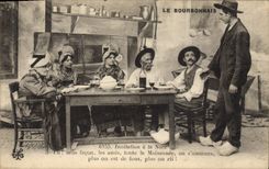 CPA Folklore Le Bourbonnais Invitation a la noce Mariage 