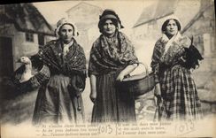 CPA Folklore Auvergne 