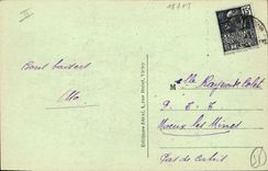 CPA Folklore Auvergne Le cabrettaire 