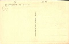 CPA Folklore Auvergne La causette 