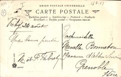 CPA Folklore Auvergne Le cortege de la mariee Mariage 