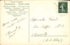 CPA Fantaisie Fleurs Trefles