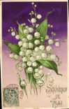 CPA Fantaisie Fleurs Muguet