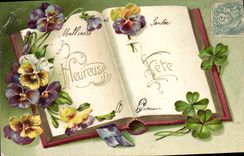 CPA Fantaisie Fleurs 