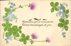 CPA Fantaisie Fleurs 