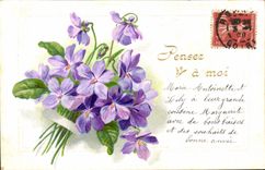 CPA Fantaisie Fleurs 