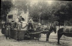 CPA Vin Fete des Vendanges organisee a Bordeaux par la Petite Gironde Char de Dax TOP