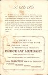 CPA Publicite Chocolat Lombart Serie des ponts de Paris Les douze defendant le petit pont en 886