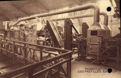 CPA Publicite Fabrication des pastilles 