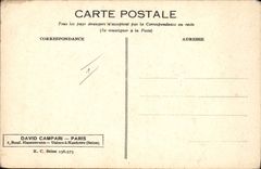 CPA Publicite Saint Granier David Campari Paris
