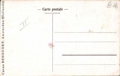 CPA Publicite Cacao Bensdorp Amsterdam Enfants Barque de peche