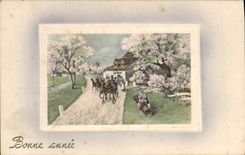 CPA Fantaisie Bonne annee 