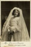CPA Fantaisie Communion Enfant 