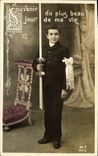 CPA Fantaisie Communion Enfant 