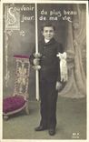 CPA Fantaisie Communion Enfant 