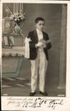 CPA Fantaisie Communion Enfant 