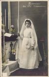 CPA Fantaisie Communion Enfant 