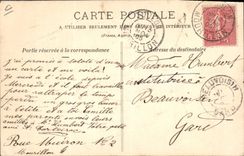 CPA Fantaisie Fleurs sechees Algues marines Coloration naturelle