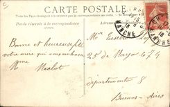 CPA Fantaisie Fleurs sechees Algues marines