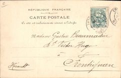 CPA Fantaisie Fleurs sechees Algues marines