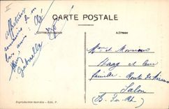 Postal PHARE Esta Ciudad costera lo llegado Barco