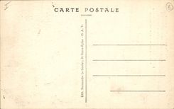 Vintage Postcard Gatteville Headlight the headlight one day of storm