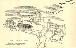 CPM Militaria Mort en captivite