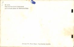 Modern Postcards Militaria August 26th Of the traitors loosely shoot at Place crowd Town hall Paris