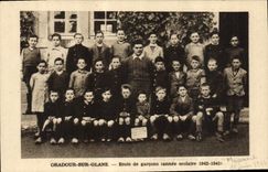 Modern Postcard Militaria Oradour on Gleans School of boys School year 1942 1943