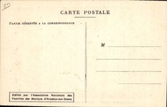 Modern Postcard Militaria Oradour on Gleans School of boys School year 1942 1943