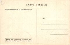 Modern Postcard Militaria Oradour on Gleans the church