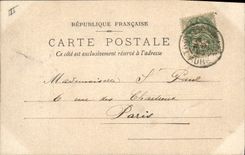 Vintage Postcard Jube Church of Villemaur