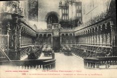 Vintage Postcard Organ St Bertrand de Comminges Together of the chorus of the cathedral