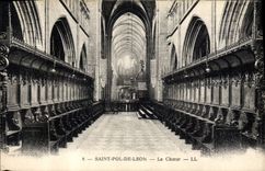 CPA Orgue Saint Pol de leon le choeur