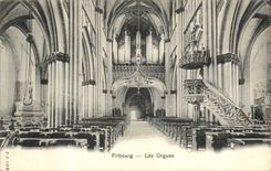 Vintage Postcard Freiburg Organ organ