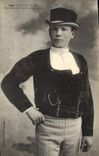 CPA Folklore Un gars de Gourin Morbihan