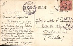 Vintage Postcard Folklore cider of Fouesnant Scene of Breton wedding Marigae